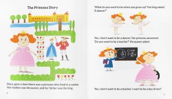 Storybook by teacher in pink tutu