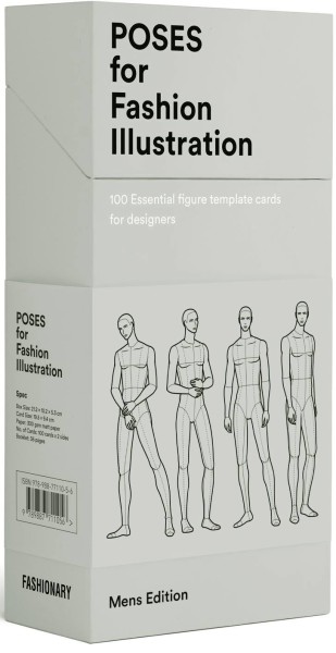 Фото Poses for Fashion Illustration. Mens. Card Box