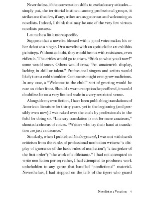 Novelist as a Vocation