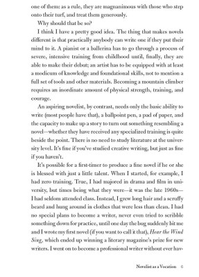 Novelist as a Vocation