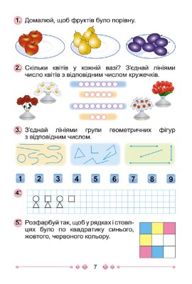 Математика 1 клас. Робочий зошит. Частина 1