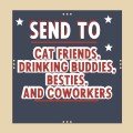 Фото Набір картонних карток для вивчення англійської мови Last Call Cats Notecards 4