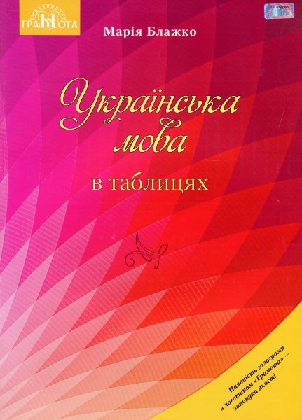 Фото Українська мова в таблицях