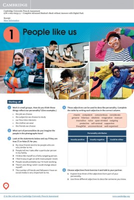 Complete Advanced. Third edition. Student's Book with Answers