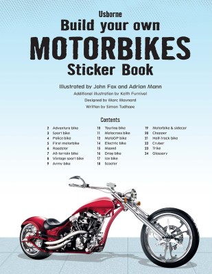 Build Your Own Motorbikes Sticker Book