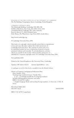 Teaching Large Multilevel Classes Book