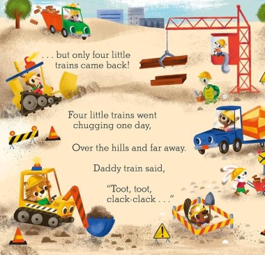 Фото Five Little Trains. A Nursery Rhyme Counting Book for Toddlers 3