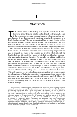 Mistakes in Contract Law