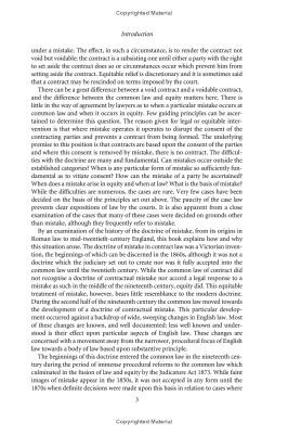 Mistakes in Contract Law