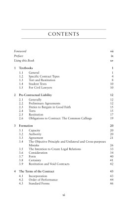 Contract Law: An Index and Digest of Published Writings