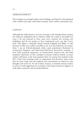 Contract Law: An Index and Digest of Published Writings