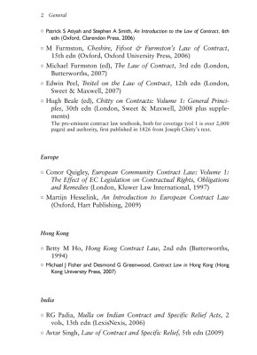 Contract Law: An Index and Digest of Published Writings