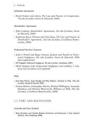 Contract Law: An Index and Digest of Published Writings