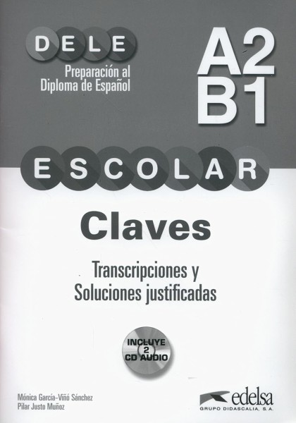 Фото DELE Escolar A2/B1 Claves + 2 CD Audio