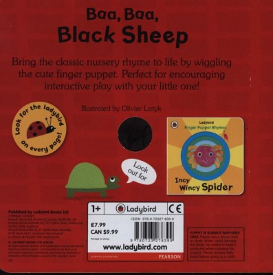 Baa, Baa, Black Sheep. Finger Puppet Book