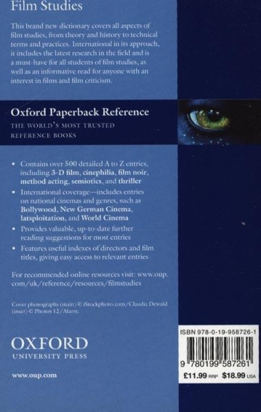 Фото Oxford Dictionary of Film Studies (Oxford Quick Reference)