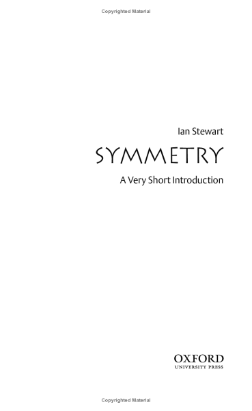 Фото Symmetry. A Very Short Introduction