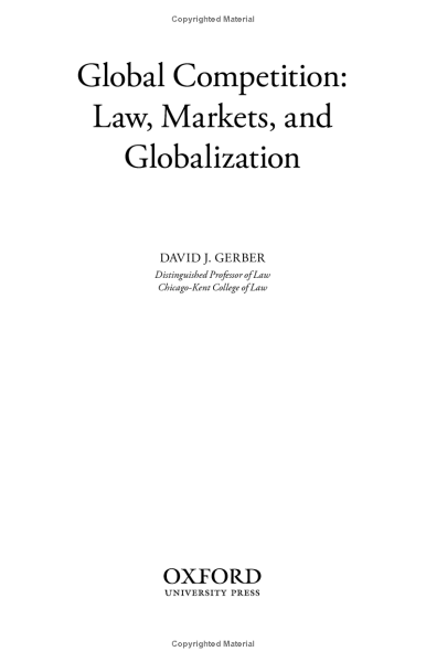 Фото Global Competition. Law, Markets, and Globalization