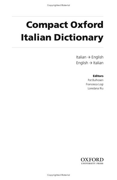 Фото Compact Oxford Italian Dictionary