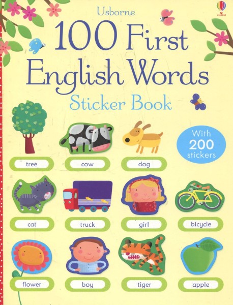Фото 100 First English Words. Sticker Book