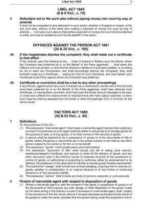 Core Statutes on Contract, Tort and Restitution 2012-2013