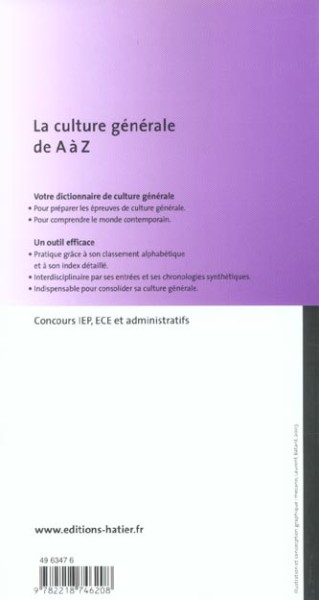 Фото Culture Générale de A à Z