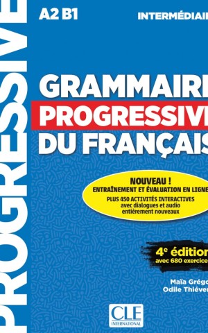 Grammaire Progressive du Francais 4e Edition Intermediaire Livre + CD + Livre-web 100% interactif