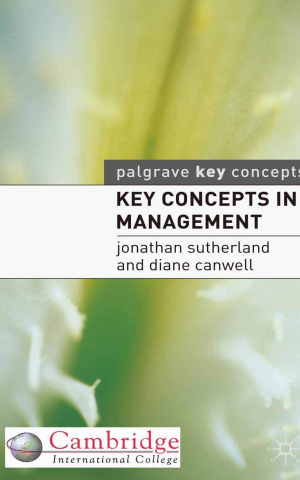 Key Concepts in Management