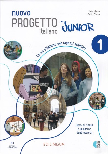 Фото Progetto Italiano Junior Nuovo 1. Libro & Quaderno + audio + video (QR code)