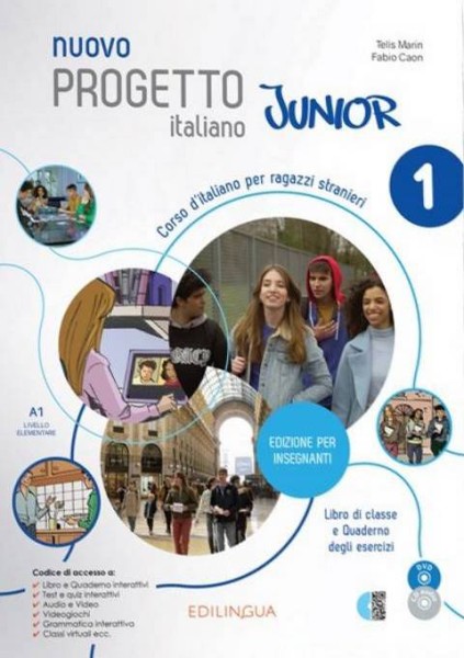 Фото Progetto Italiano Junior Nuovo 1. Libro & Quaderno dell’insegnante + CD audio + DVD