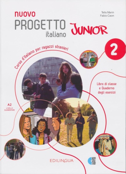 Фото Progetto Italiano Junior Nuovo 2. Libro & Quaderno + audio + video (QR code)
