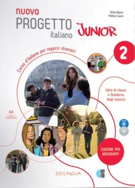 Фото Progetto Italiano Junior Nuovo 2. Libro & Quaderno dell’insegnante + CD audio + DVD