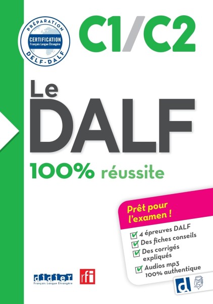 Фото Le DALF C1/C2 100% réussite - Livre + didierfle.app