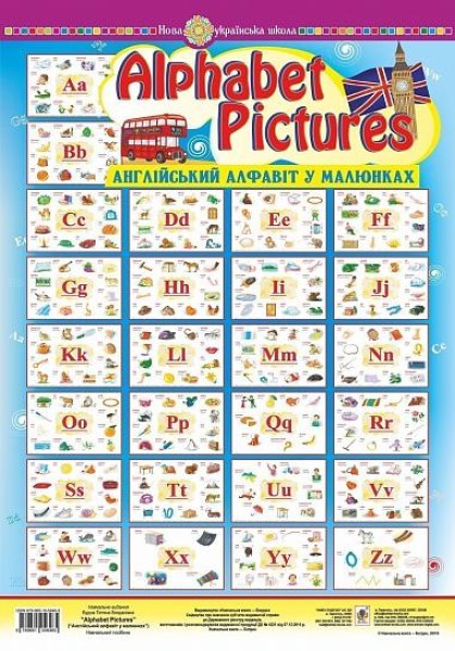 Фото Alphabet Pictures. Англійський алфавіт в малюнках