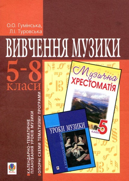 Фото Вивчення музики в 5-8 класах. Календарно-тематичне планування уроків музики