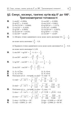 Повні розв’язки за підручником Геометрія. 9 клас (автор Істер О.С.)