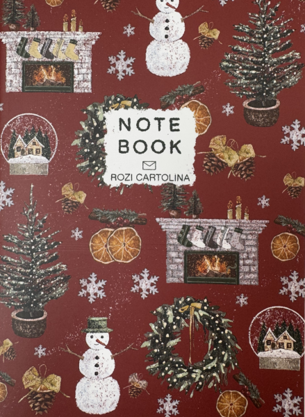Фото Блокнот. Notebook. Новорічний червоний