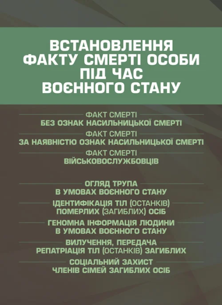 Фото Встановлення факту смерті особи під час воєнного стану