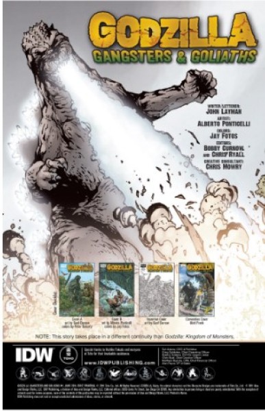 Фото Godzilla: Gangsters and Goliaths #1A