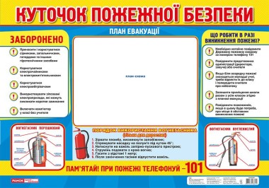 Фото Плакат. Куточок пожежної безпеки