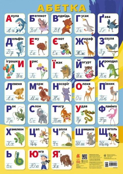 Фото Навчальні плакати. Абетка