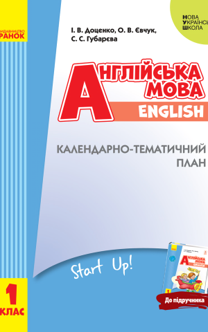 Англійська мова. 1 клас. Календарно-тематичний план