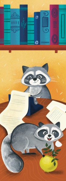 Фото Закладка для книги «Єноти. Друкарська машинка»