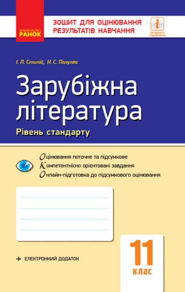 Фото Контроль навчальних досягнень. Зарубіжна література 11 клас
