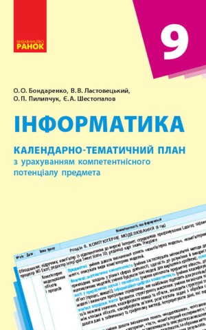 Інформатика 9 клас. Календарно-тематичний план