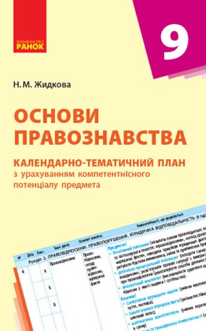 Основи правознавства 9 клас. Календарно-тематичний план