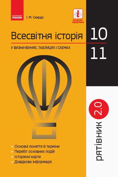 Фото Всесвітня історія у визначеннях, таблицях і схемах. 10-11 класи