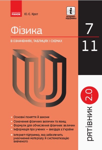 Фото Фізика в означеннях таблицях і схемах 7-11 класи. Рятівник 2.0