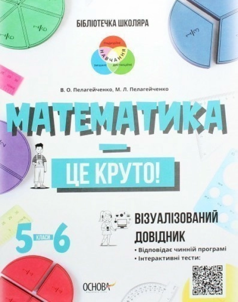 Фото Бібліотечка школяра. Математика - це круто! Візуалізований довідник. 5–6 класи
