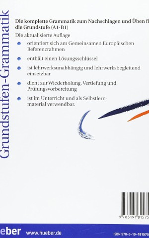 Grundstufen-Grammatik: Grammatik mit integriertem Losungsschlussel